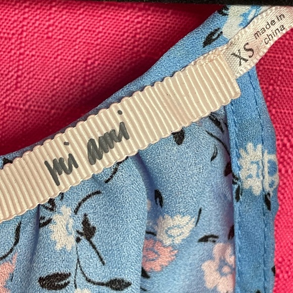 MI AMI FLORAL DRAPED HALTER TOP SIZE XS - Picture 8 of 8